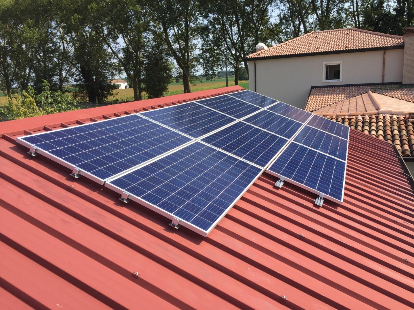 impianto fv da 4,48 kWp a Mozzecane verona